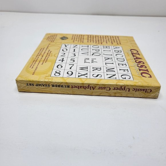 Classic PSX Rubber Stamps Alphabet Upper Case No‎ Ink Pad Boxed SK802 36 Stamps - Picture 11 of 13